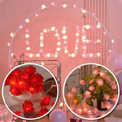 Fije me trëndafila LED (2 m) | LUMEROSE