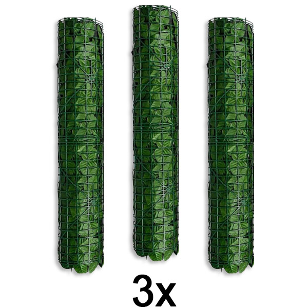 3x Paneli privatësor me gjethe artificiale | LEAFPANEL